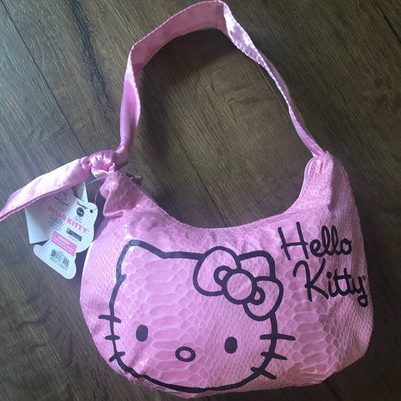 HELLO KITTY-NWT Pink Silky Handbag - Picture 1 of 7